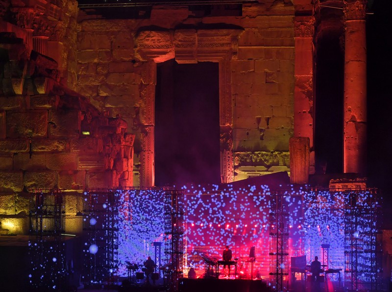 Jean Michel Jarre at Baalbeck Festival